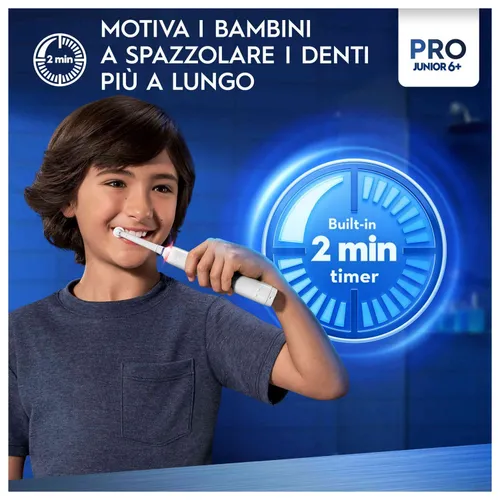 ORAL-B AA40642 - BRAUN Oral-B Junior Pro Frozen Elektrische Kinderzahnbürste (Akku) ab 6 Jahren