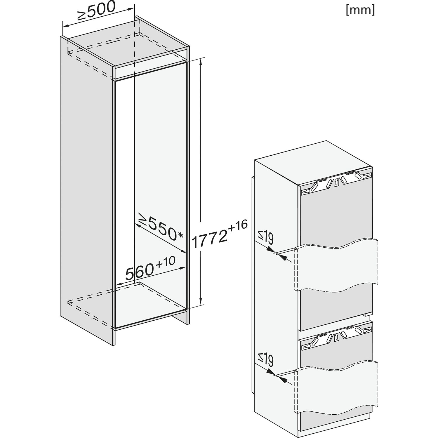 MIELE K7731E - Miele K 7731 E Einbau-Kühlschrank mit Kellerfach