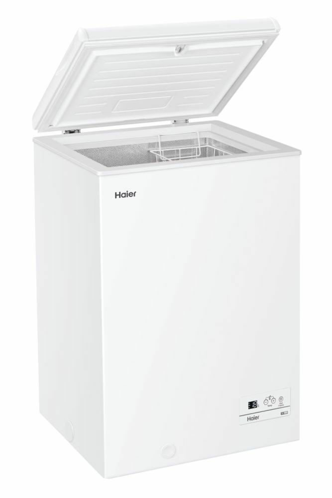 HAIER HCE100E - Haier HCE100E – Kompakte Gefriertruhe mit 97 Litern Fassungsvermögen