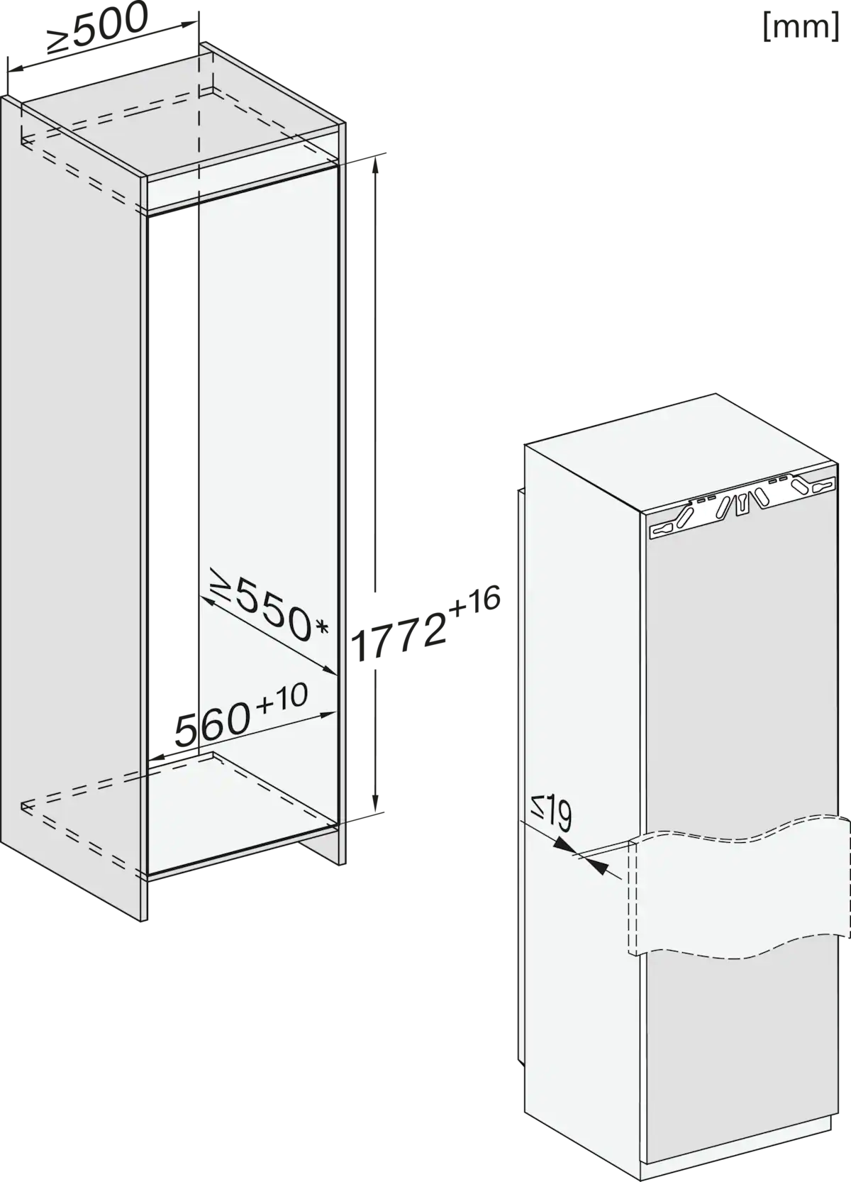 MIELE K7748 - Miele K 7748 D Einbaukühlschrank