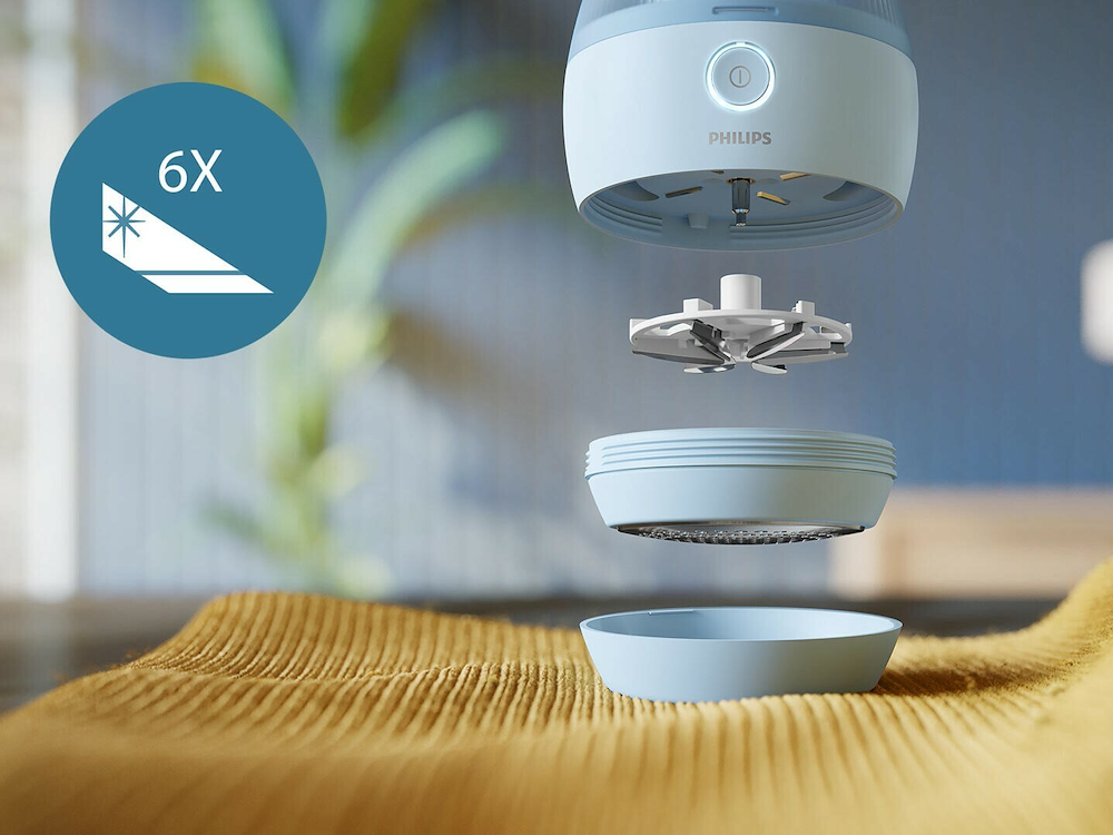 PHILIPS GCA2100 - Philips Fusselroller 6 Klingen USB-C