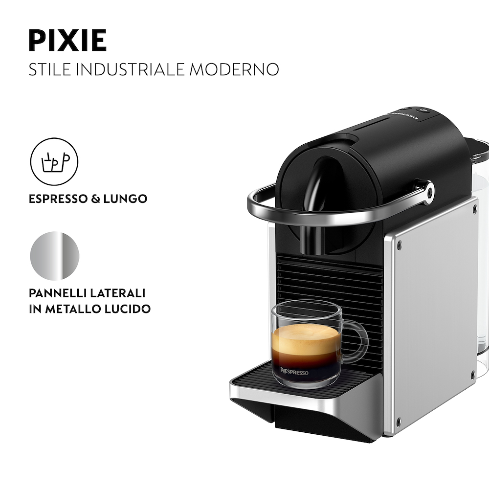 DE LONGHI EN127S - De'Longhi Nespresso Pixie EN127.S Kapselmaschine