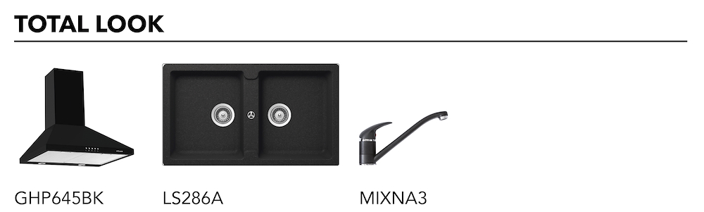 GLEM GAS GT64BK - Gasherd 60 cm mit vier Brennern