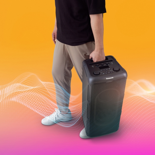 PANASONIC SCTMAX45EK - Party Lautsprecher mit Bluetooth und Lichteffekten