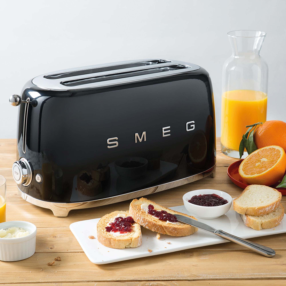 SMEG TSF02BLEU - 50's Style Toaster Schwarz