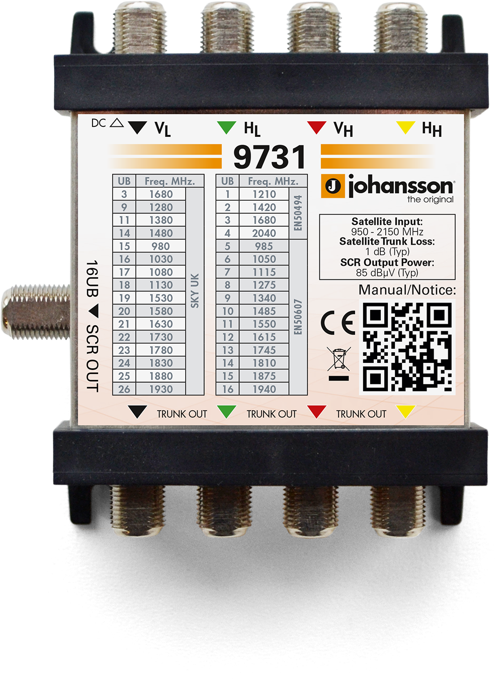 JOHANSSON 9731 - Johansson 1-way dSCR Multiswitch
