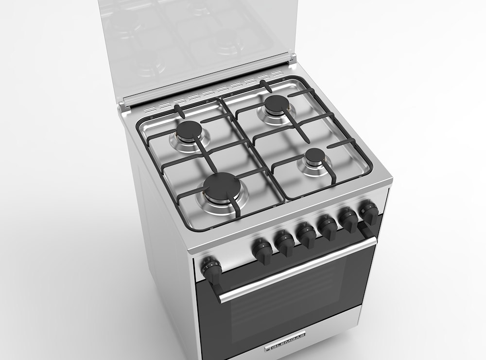 GLEM GAS DG66VI3 - Küchenherd 60CM mit Gas und Grill