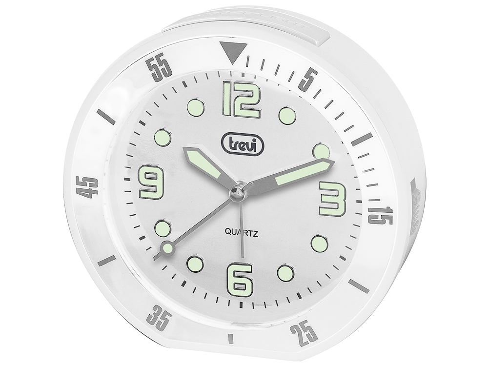 TREVI 0309101 - SL 3091 R Quarz-Wecker Weiß