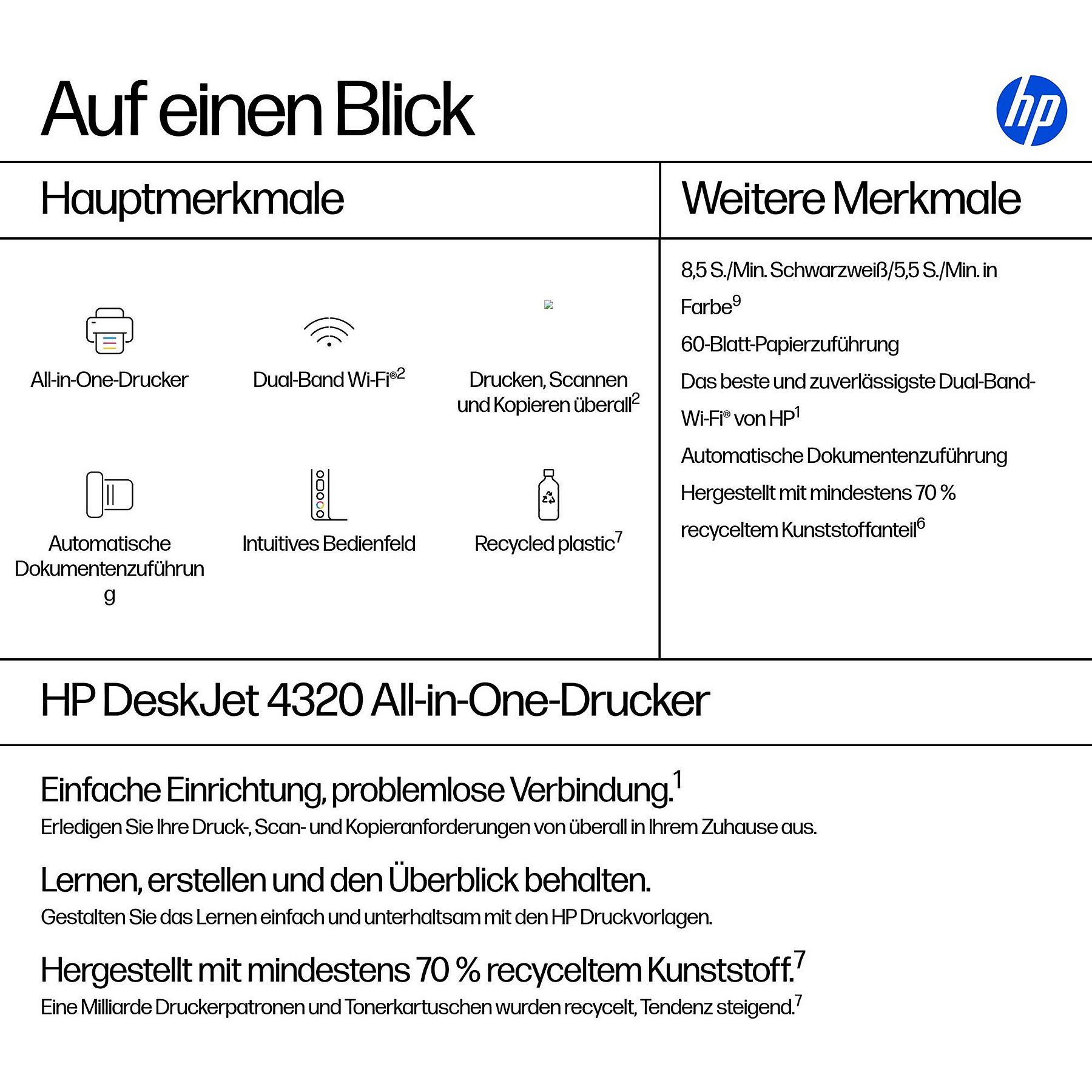 HP A24HMB - DeskJet 4320 Multifunktionsdrucker