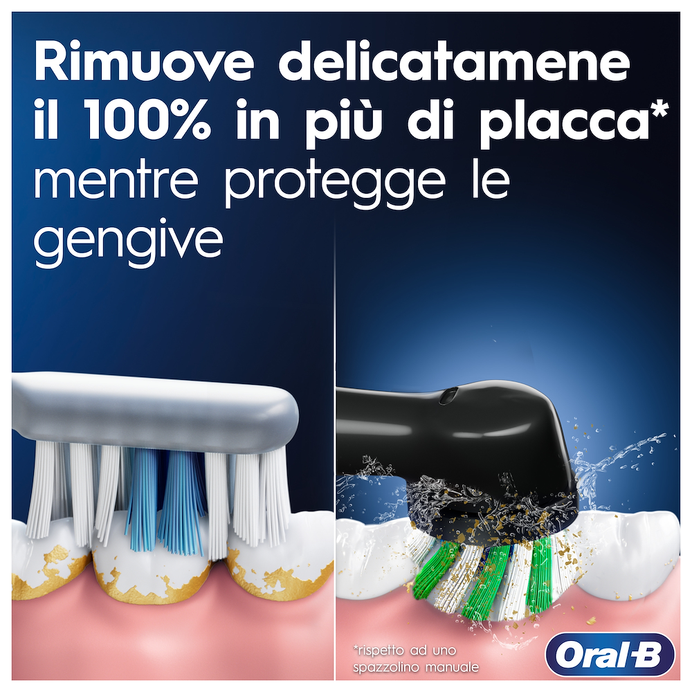 ORAL-B PRO1BLACKTRAVELCASE - Oral-B Pro 1 Elektrische Zahnbürste Schwarz mit Reiseetui