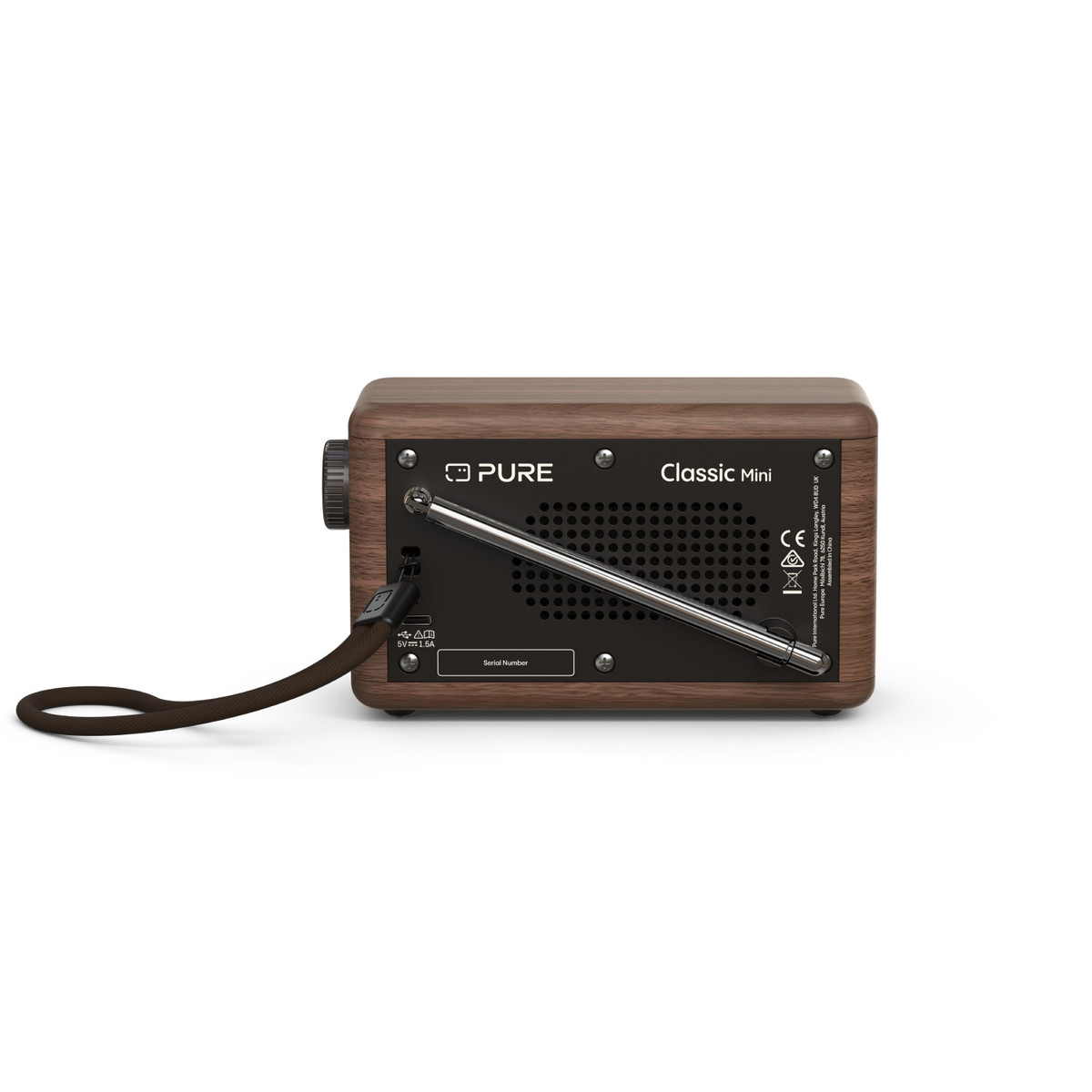 PURE 253799 - Classic Mini – Tragbares Digitalradio mit DAB+, FM und Bluetooth in Cotton White