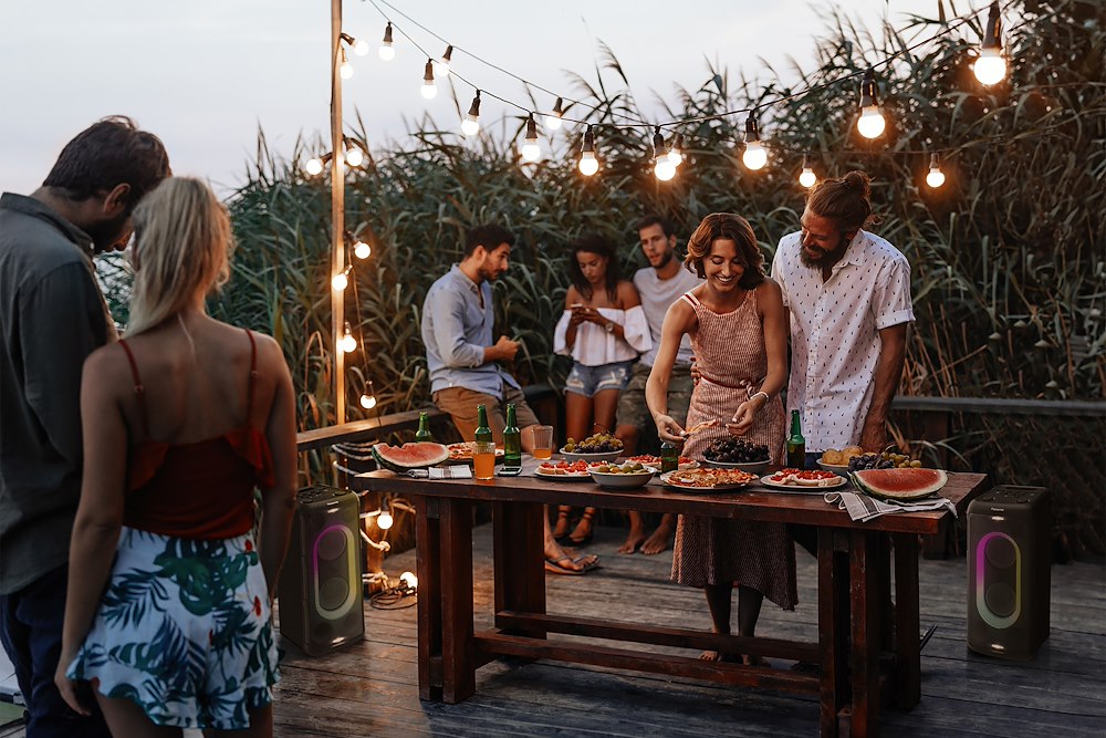 PANASONIC SCTMAX45EK - Party Lautsprecher mit Bluetooth und Lichteffekten