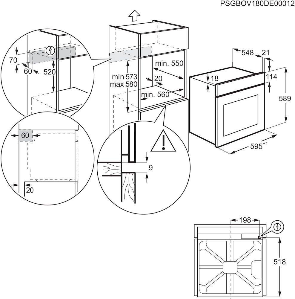 AEG TU5PB43SM - 6000 Serie Ofen mit Pyrolyse