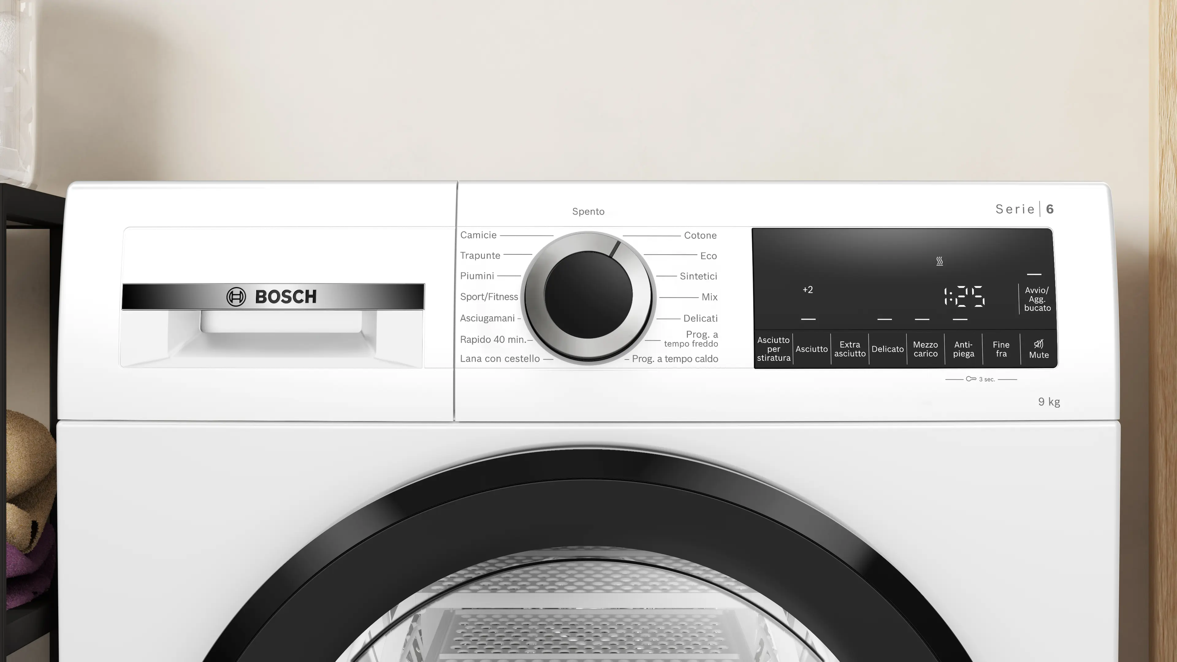 Bosch WQG24201IT - Wärmepumpentrockner 9 kg weiß