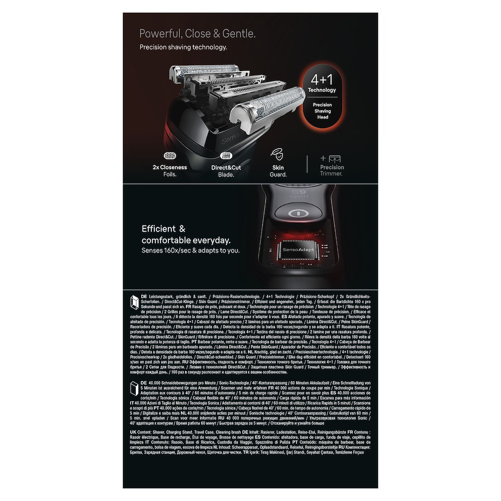 BRAUN 83920512 - Elektrorasierer Series 9 Schwarz
