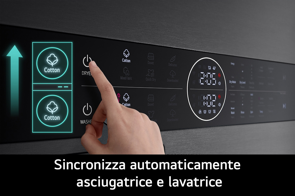 LG WT1210BBF - Waschturm 12/10kg Wi-Fi Schwarz