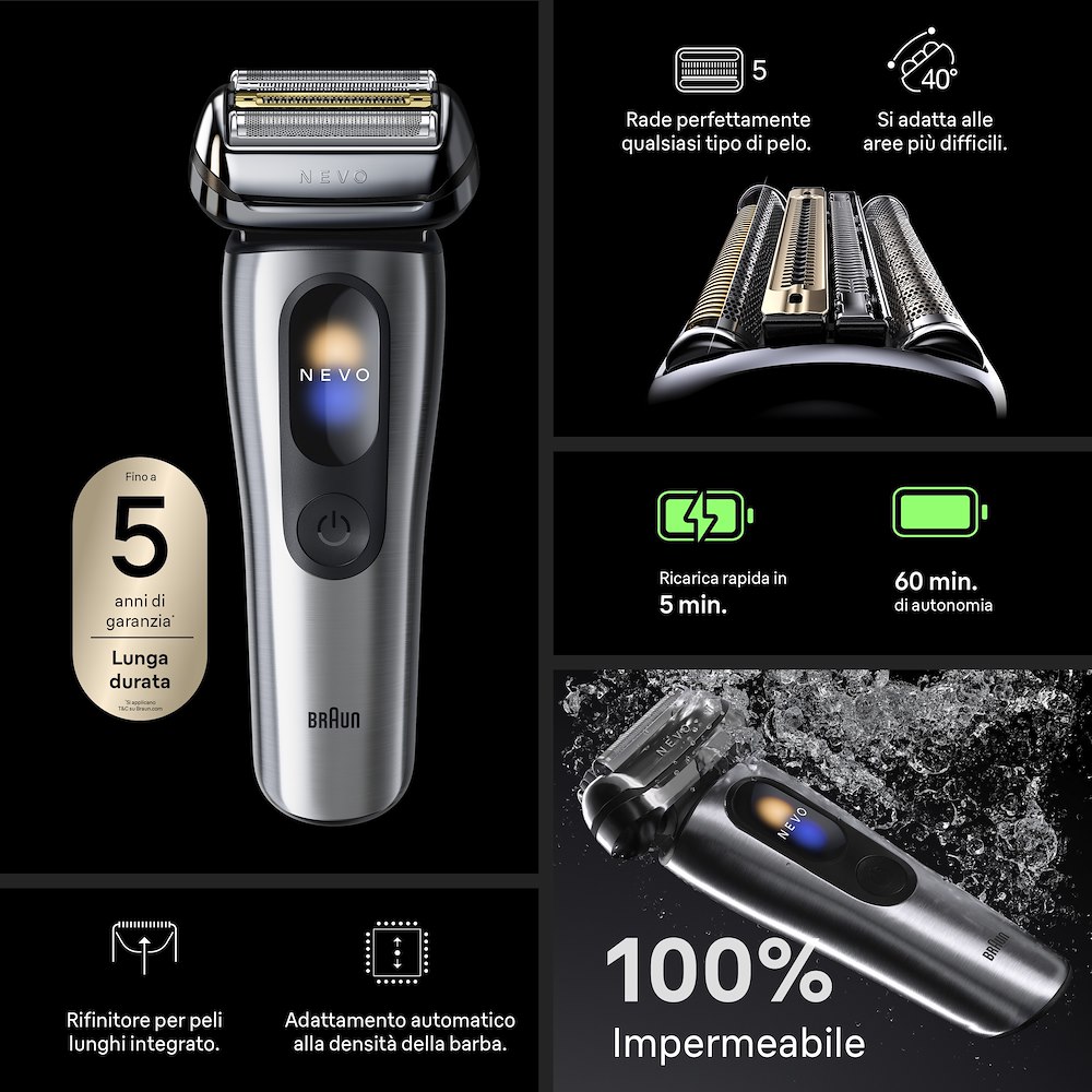 BRAUN NEVO11000C - Elektrischer Rasierer Silber