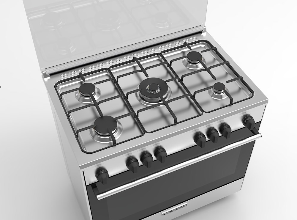 GLEM GAS DG96VI3 - 90CM Küchenherd mit Gas und Grill