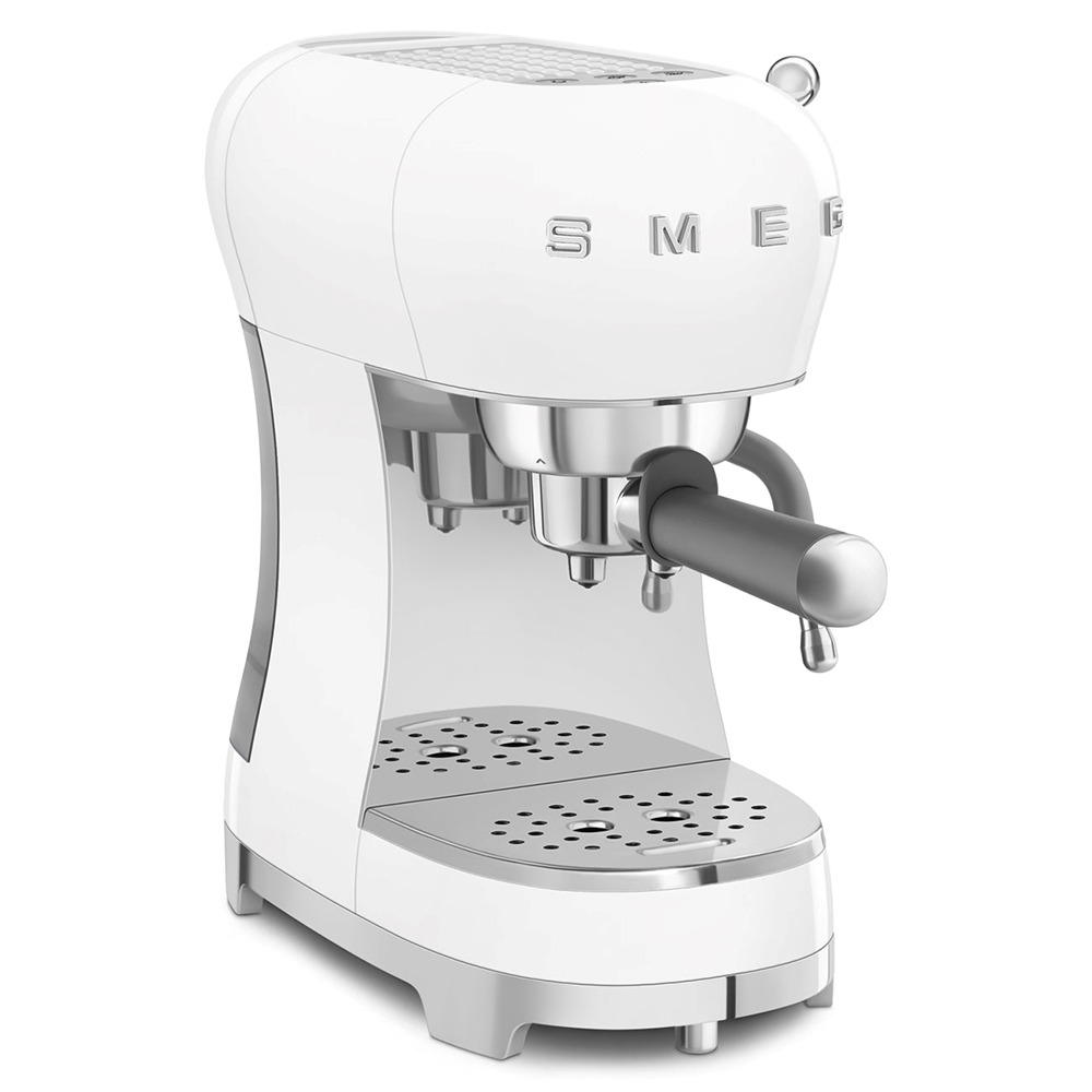 SMEG ECF02WHEU - Espressomaschine 50's Stil - Weiß