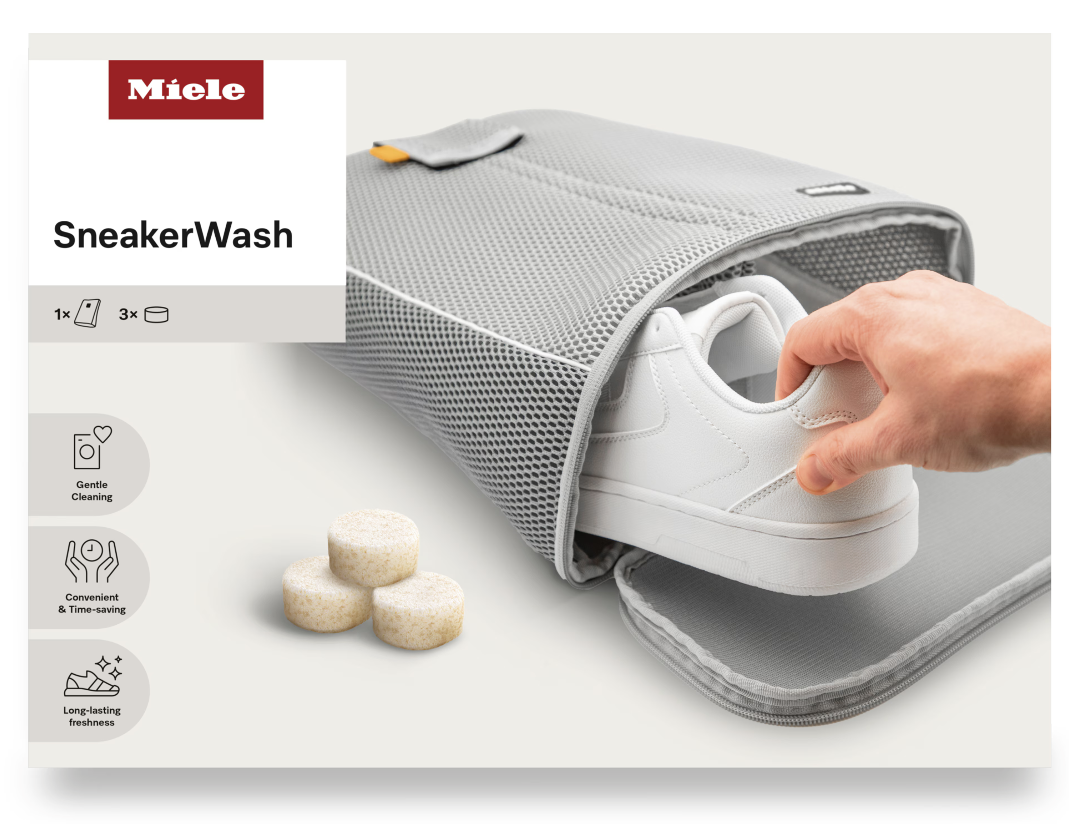 Miele 12850790 - SneakerWash Schuhwaschbeutel mit Tabs