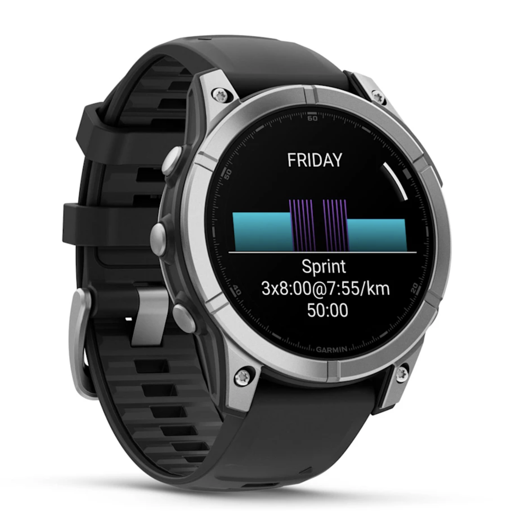 Garmin 0100302500 - Fenix E Edelstahl Smartwatch 47mm