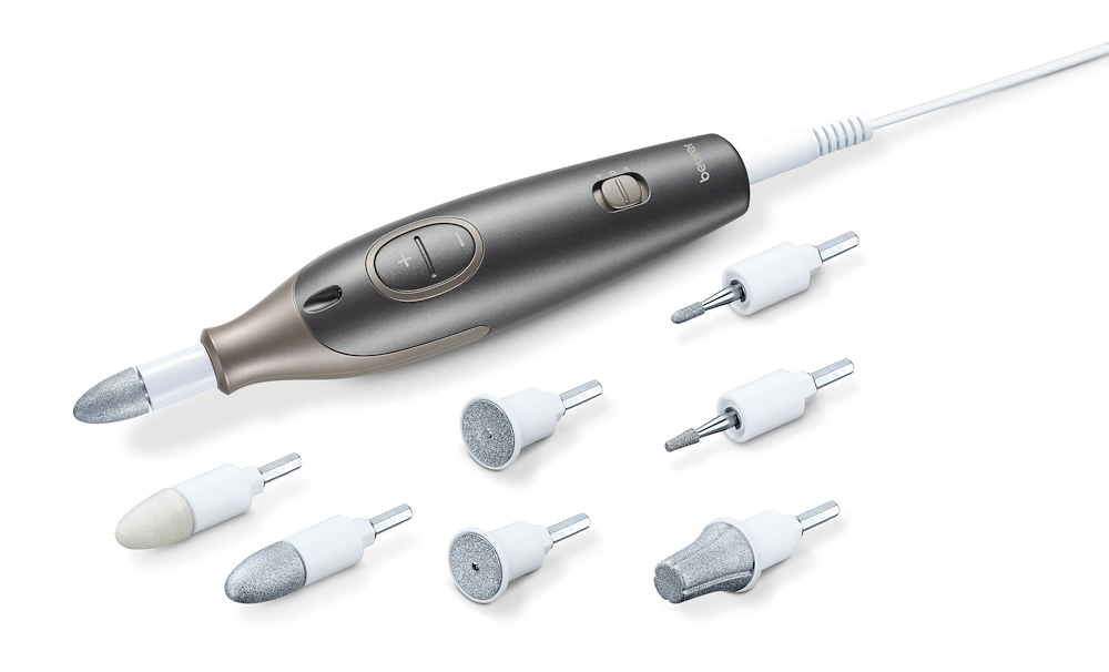 BEURER MP1RSMOOTHPIU - Maniküre und Pediküre Set mit 7 Zubehörteilen
