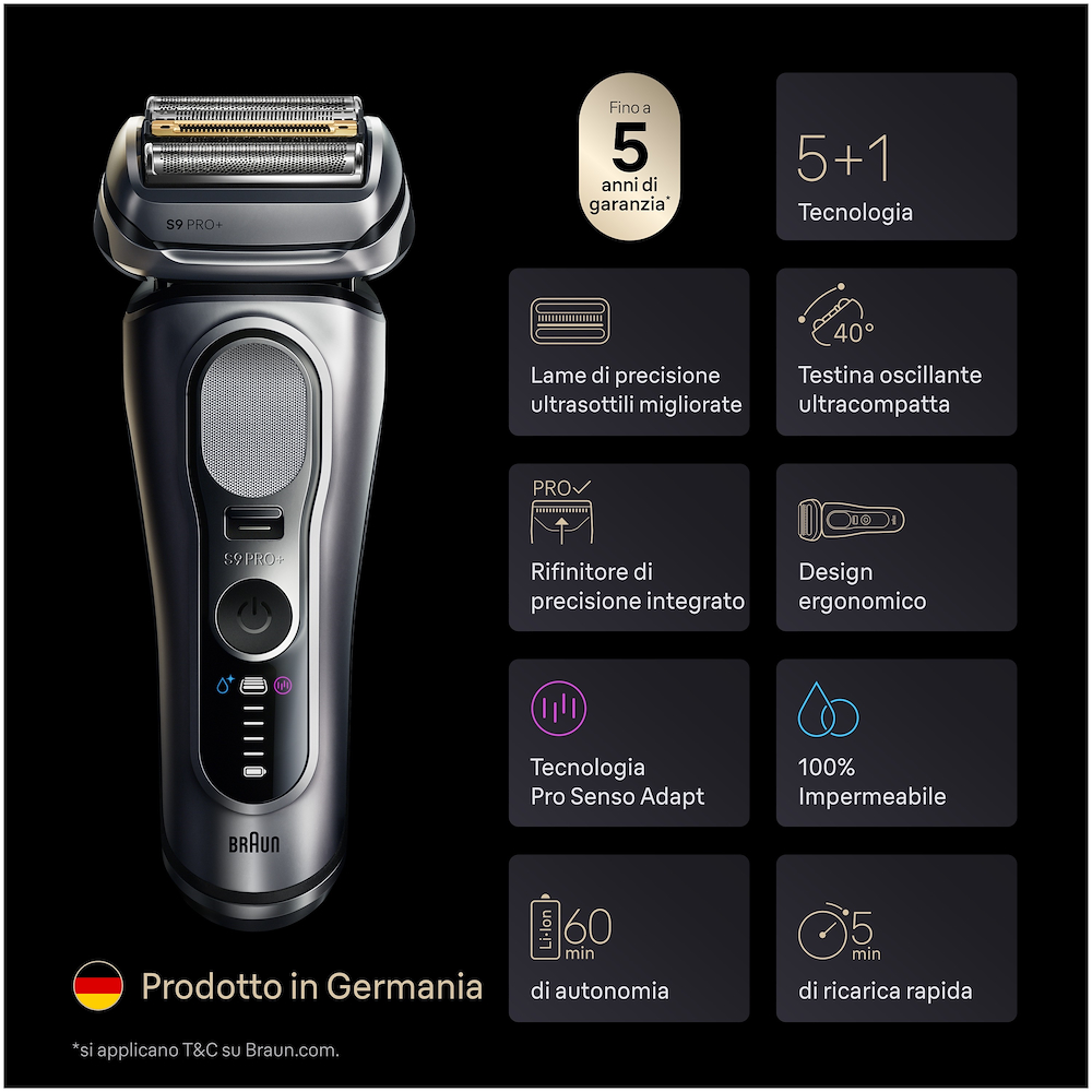 BRAUN 9667CC - Elektrorasierer Silber