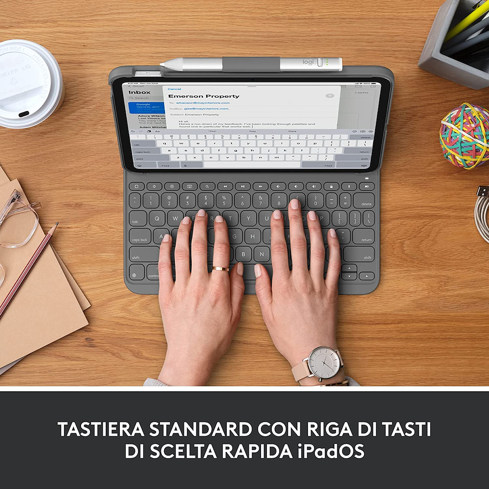 LOGITECH 920011427 - Slim Folio Hülle für iPad 10. Generation