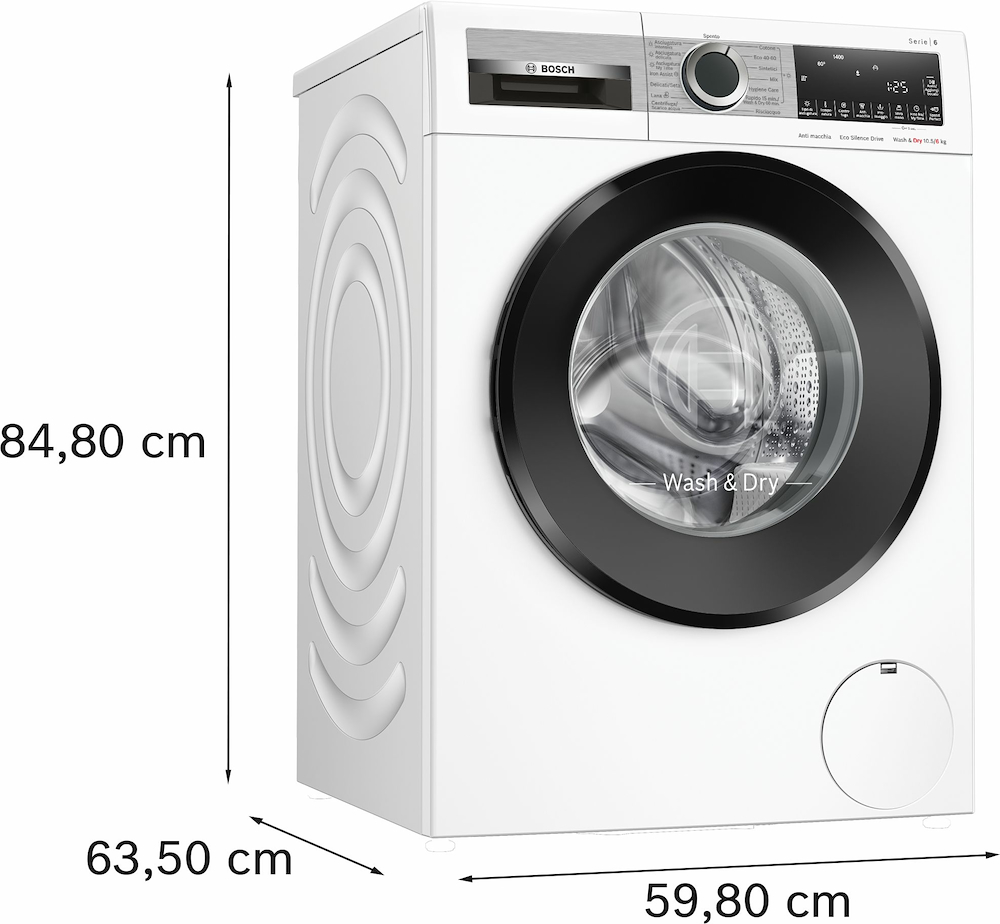 BOSCH WNG25400IT - Waschtrockner Serie 6 10.5/6 kg