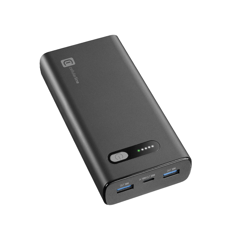 CELLULAR LINE PBFAST01PD20000K - Power Bank Fast PD 20000mAh Schwarz