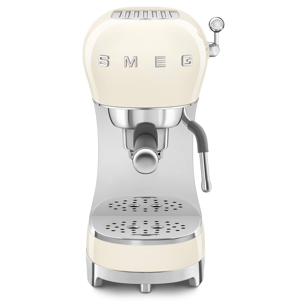SMEG ECF02CREU - Smeg Espresso Maschine 50er Stil Panna