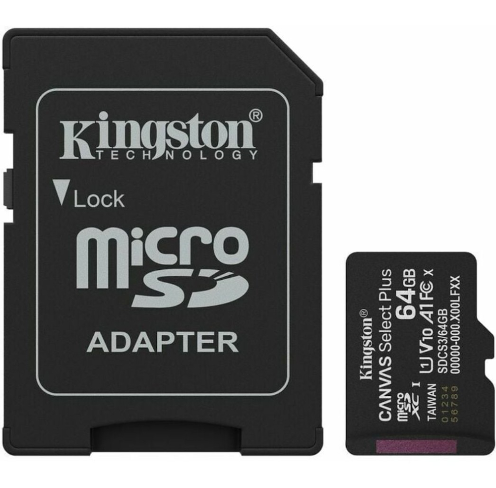 KINGSTON SDCS364GB - MicroSD 64GB Canvas