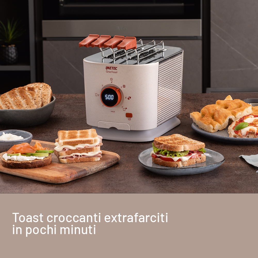 IMETEC 7504 - XL Toaster 600W mit Timer