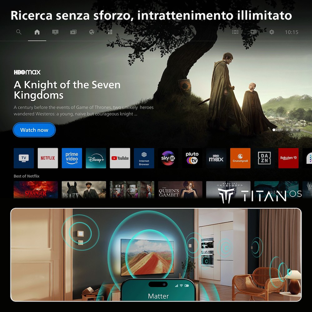 PHILIPS 65MLED901 0770693 TV QD MINILED 65"4K DVBT2/S2 SMART TITAN AMBILIGHT
