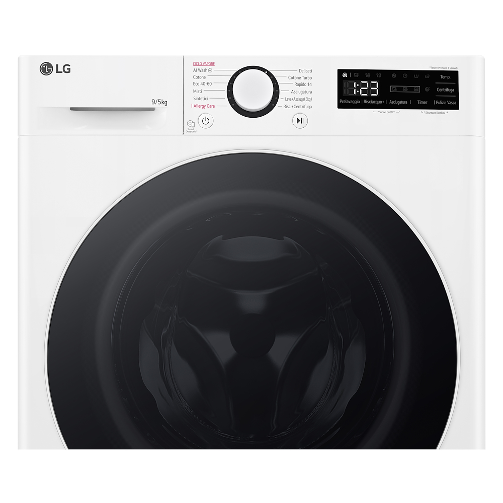 LG D2R5S09TSWW - Slim Waschmaschine und Trockner 9/5kg