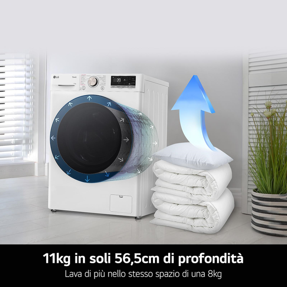 LG F4R7011TSWG - Waschmaschine 11kg mit TurboWash