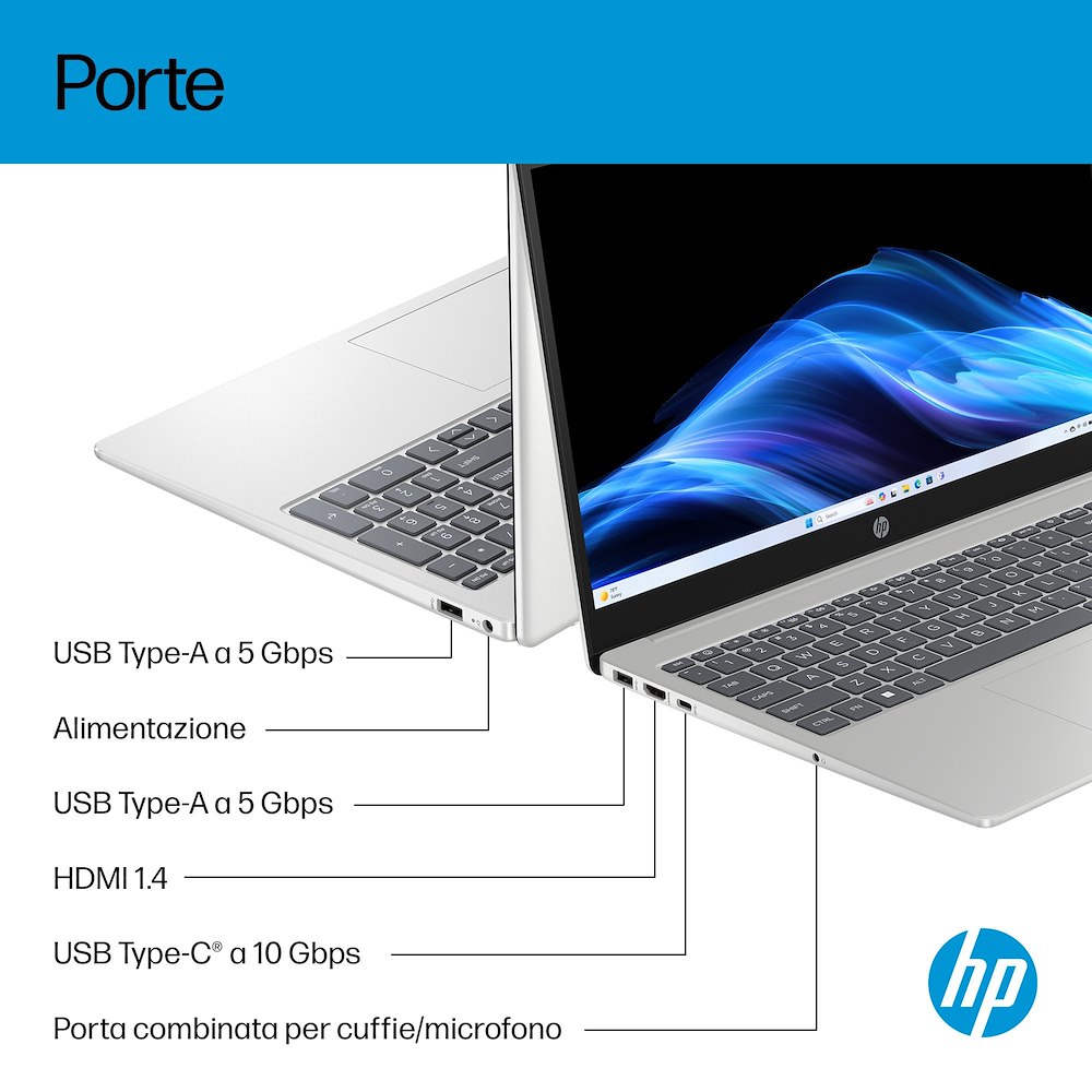 HP D8SS0EA - Laptop AI 15.6" FHD 8GB SSD