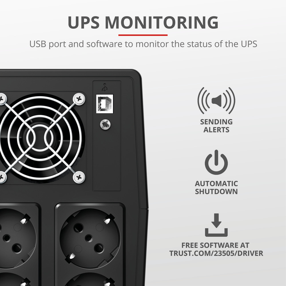 TRUST 23505 - Trust Paxxon 1500VA USV-System
