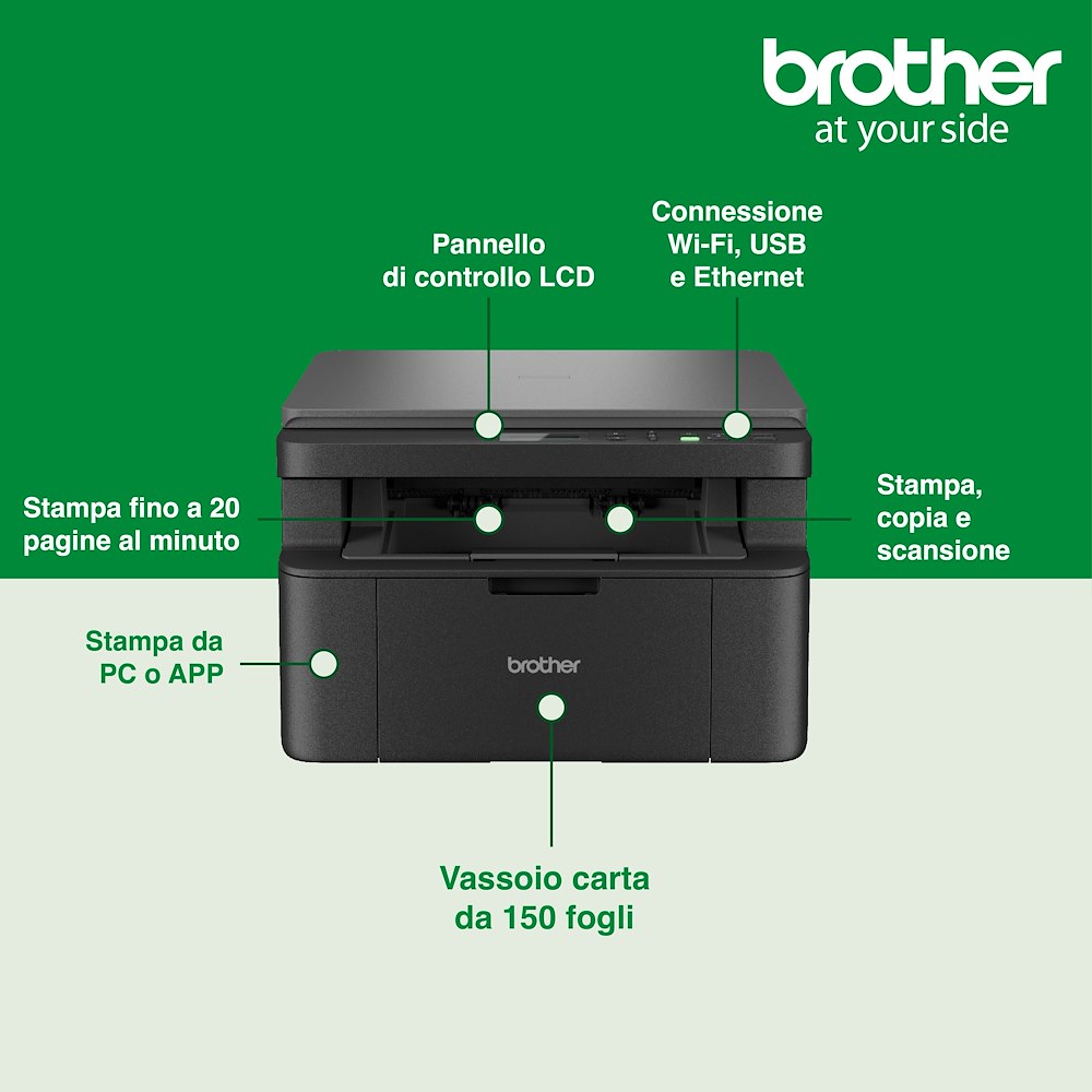 BROTHER DCPL1640W - 3-in-1 Laserdrucker