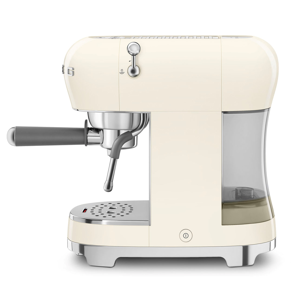 SMEG ECF02CREU - Smeg Espresso Maschine 50er Stil Panna