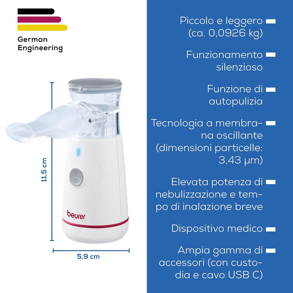 BEURER IH 47 - Tragbares Aerosol Mesh