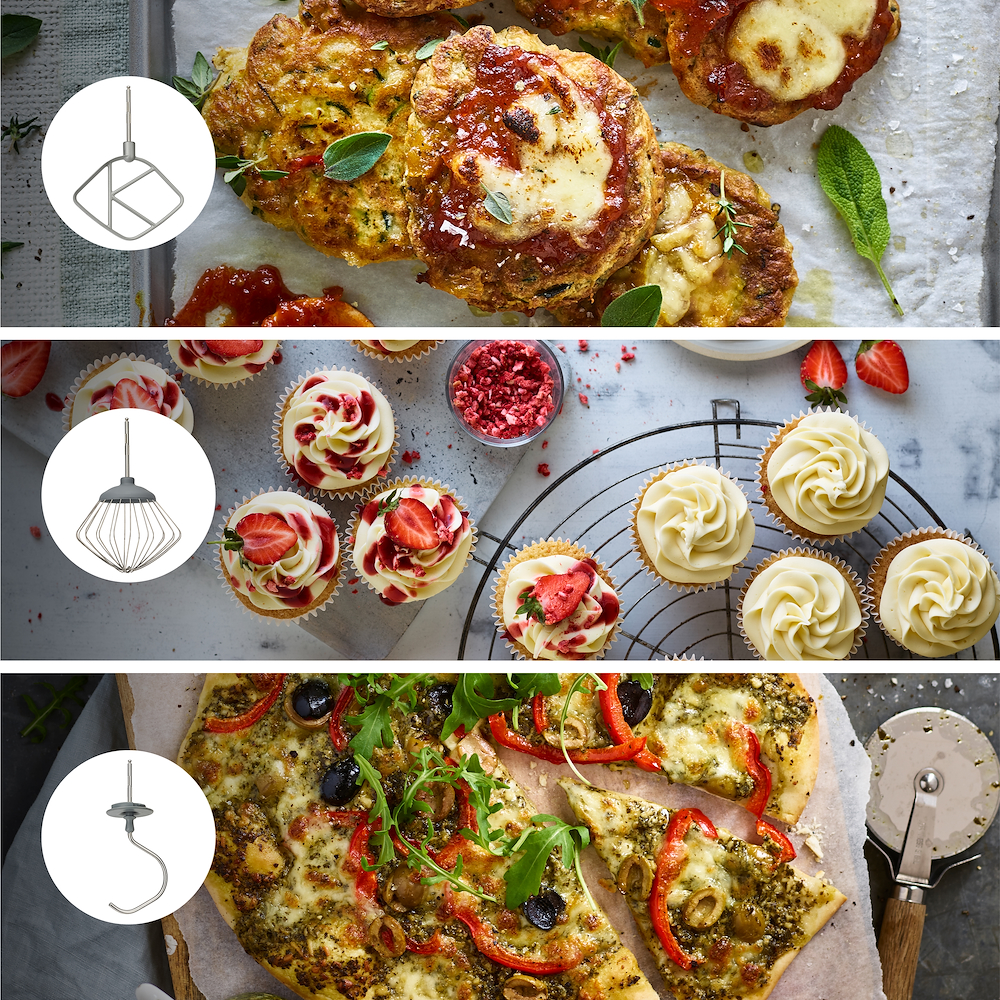 KENWOOD KHC29A0SI - KHC29A0SI 0543101 IMPASTATORE 1000W 4.3LT CIOT.INOX SILVER