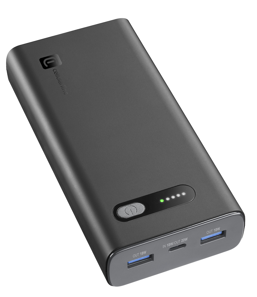 CELLULAR LINE PBFAST01PD20000K - Power Bank Fast PD 20000mAh Schwarz