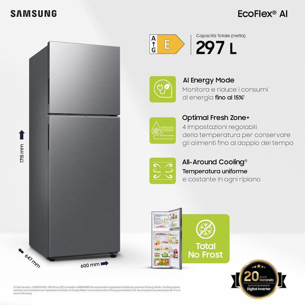 SAMSUNG RT31CG5624S9 - Kühlschrank Samsung EcoFlex Doppeltür