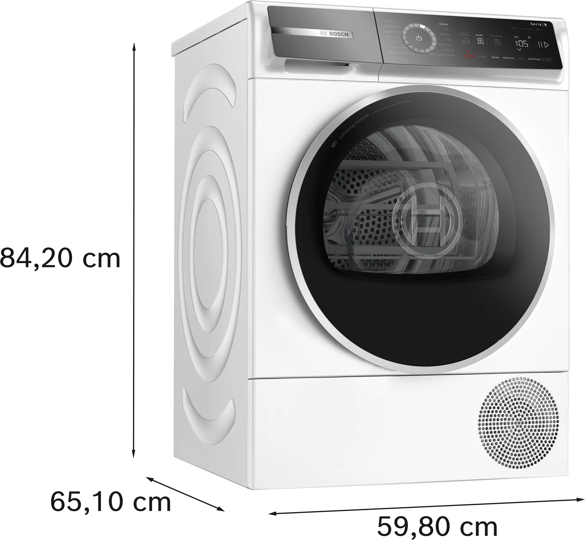 BOSCH WQB246D0II - Wäschetrockner mit Wärmepumpe und WiFi