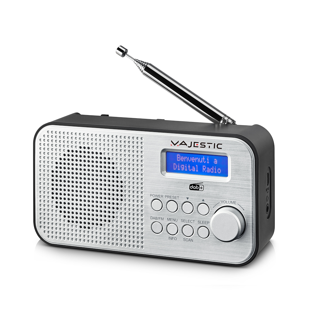 MAJESTIC RT194DAB - Tragbare DAB FM Wecker Radio