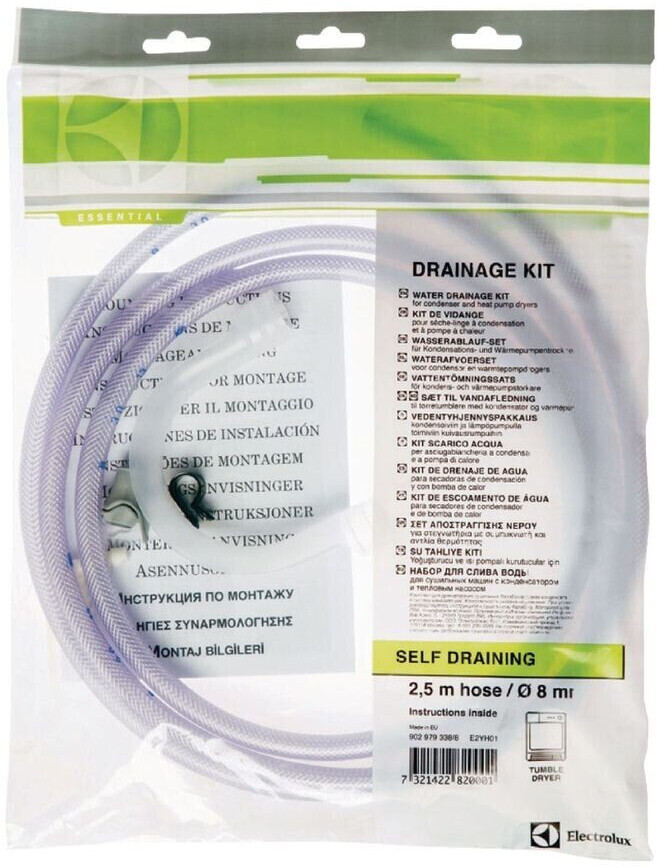 ELECTROLUX 902979338 - Kondenswasserschlauch-Set für Wäschetrockner