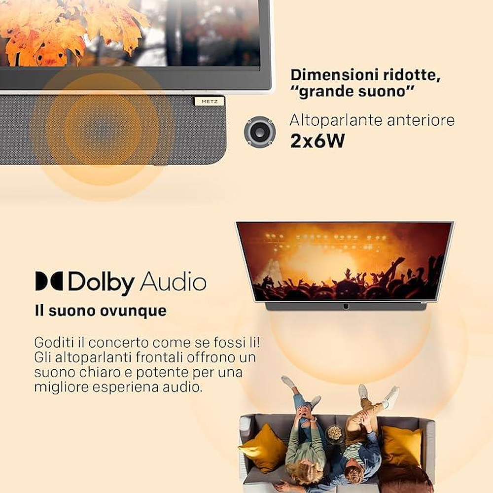 METZ 24MPE7000Z - Tragbarer Google TV LED 24"