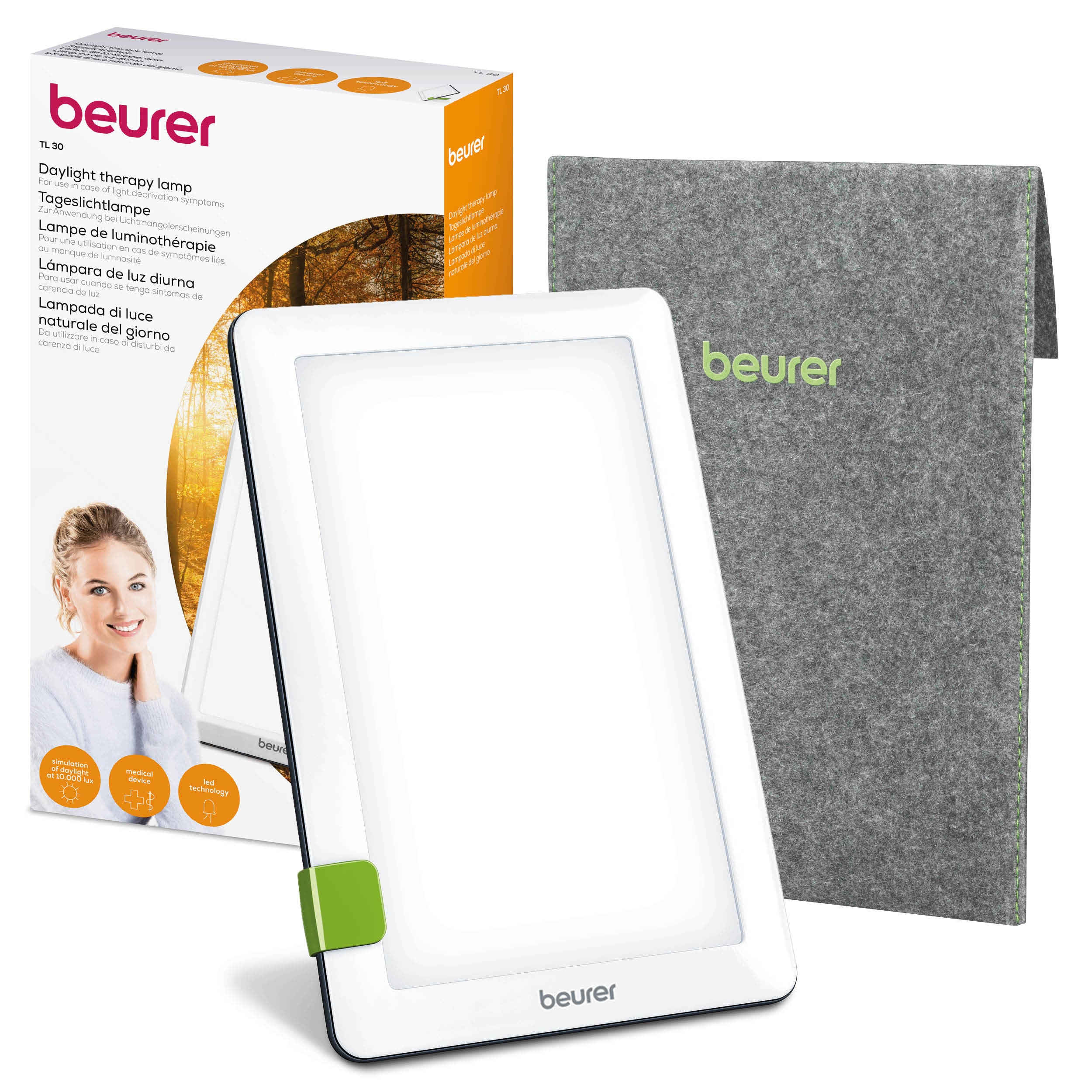BEURER TL30 TAGESLICHTLAMPE LED 10000 LUX MIT TASCHE