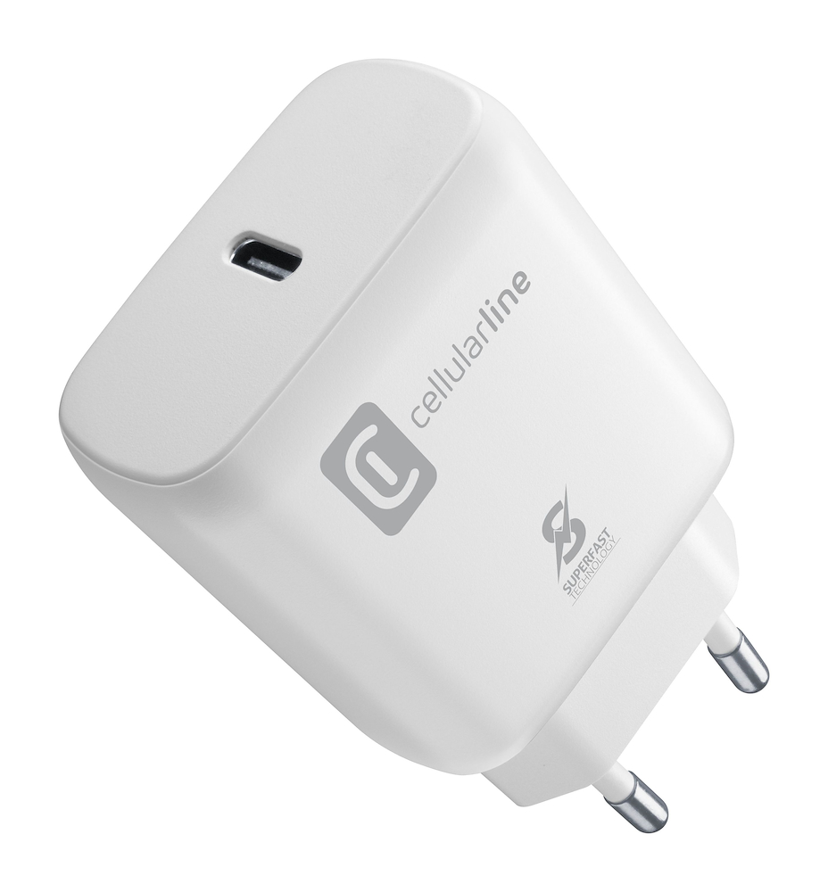 CELLULAR LINE ACHSMUSBCPD25WW - USB-C Ladegerät 25W Weiß